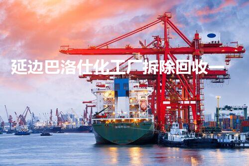 延边巴洛仕化工厂拆除回收一站式服务解决方案