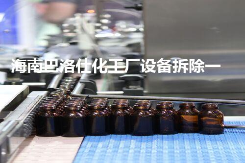 海南巴洛仕化工厂设备拆除一站式服务解决方案
