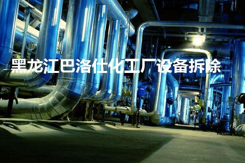 黑龙江巴洛仕化工厂设备拆除一站式服务解决方案